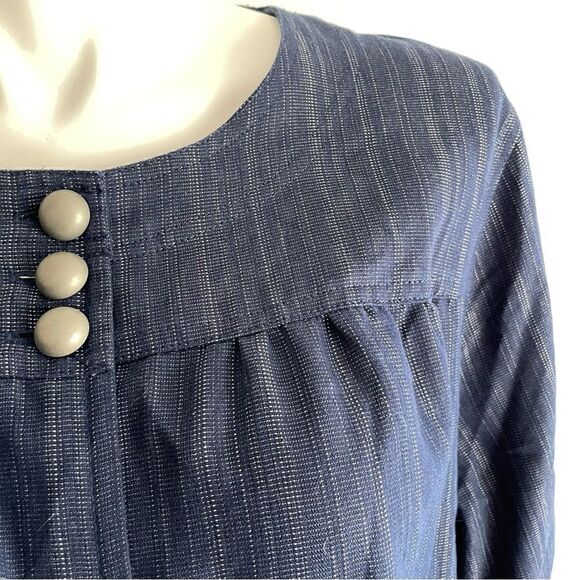 Denim Blue Top, Size 3X, Maggie & Max - Picture 8 of 9